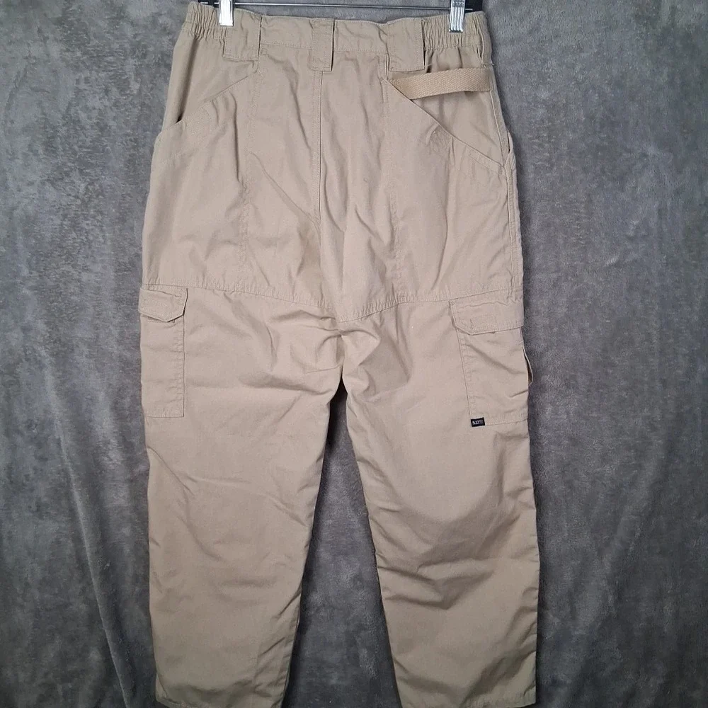 5.11 Tactical Regular Fit Cotton Canvas Cargo Pants Men 32x30 Khaki Beige - Picture 5 of 9